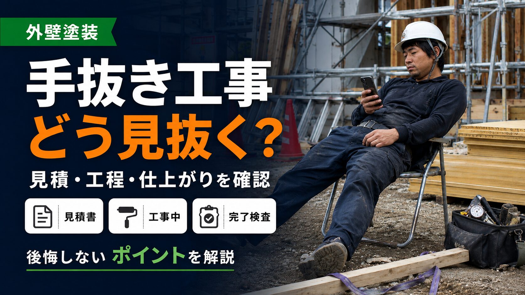 外壁塗装の手抜き工事の見極め方をご紹介します！
