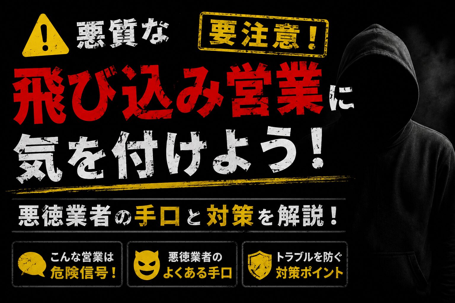 外壁塗装の訪問営業は怪しい？悪質業者の見分け方・断り方と契約後の対応 SEO