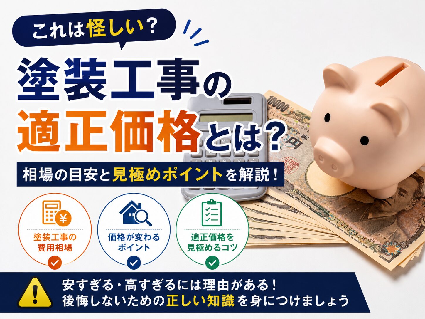 外壁塗装の適正価格はいくら？見積もりの内訳と高い・安い理由