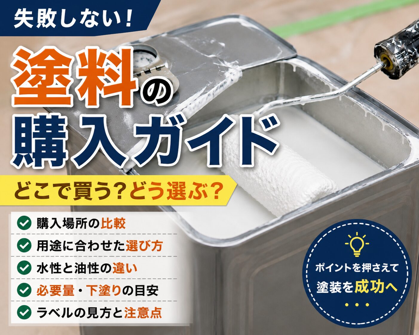 【塗料の購入ガイド】どこで買う？どう選ぶ？